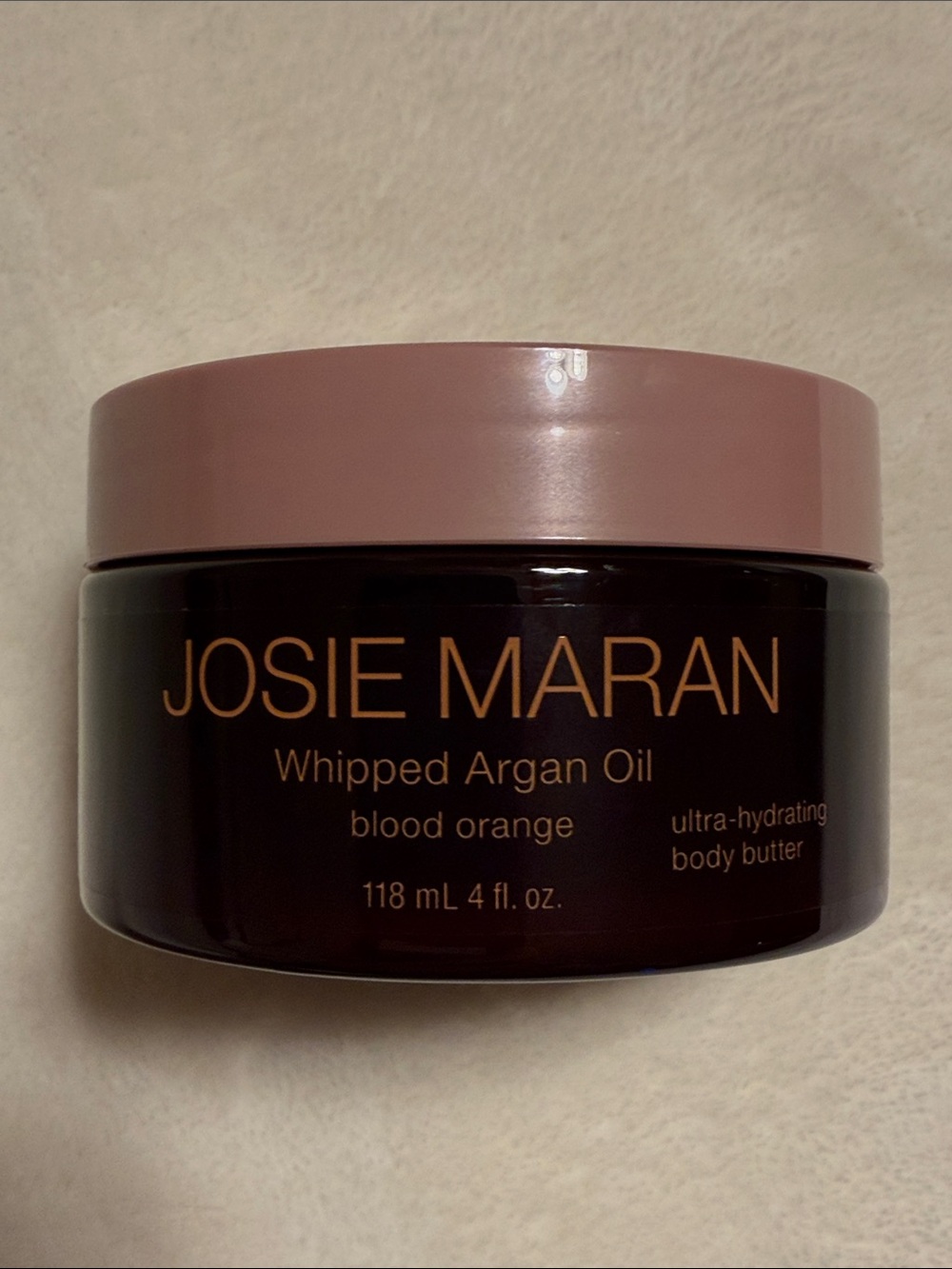 Josie Maran. Whipped Body Butter Argan Oil. Blood Orange. 4oz/118ml